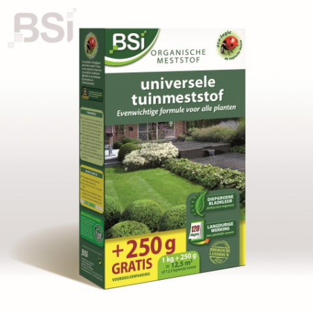 Meststof tuin Bio Universeel - 1 kg + 250 gr gratis