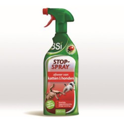 Stop Spray tegen overlast katten en honden, transparante vloeistof